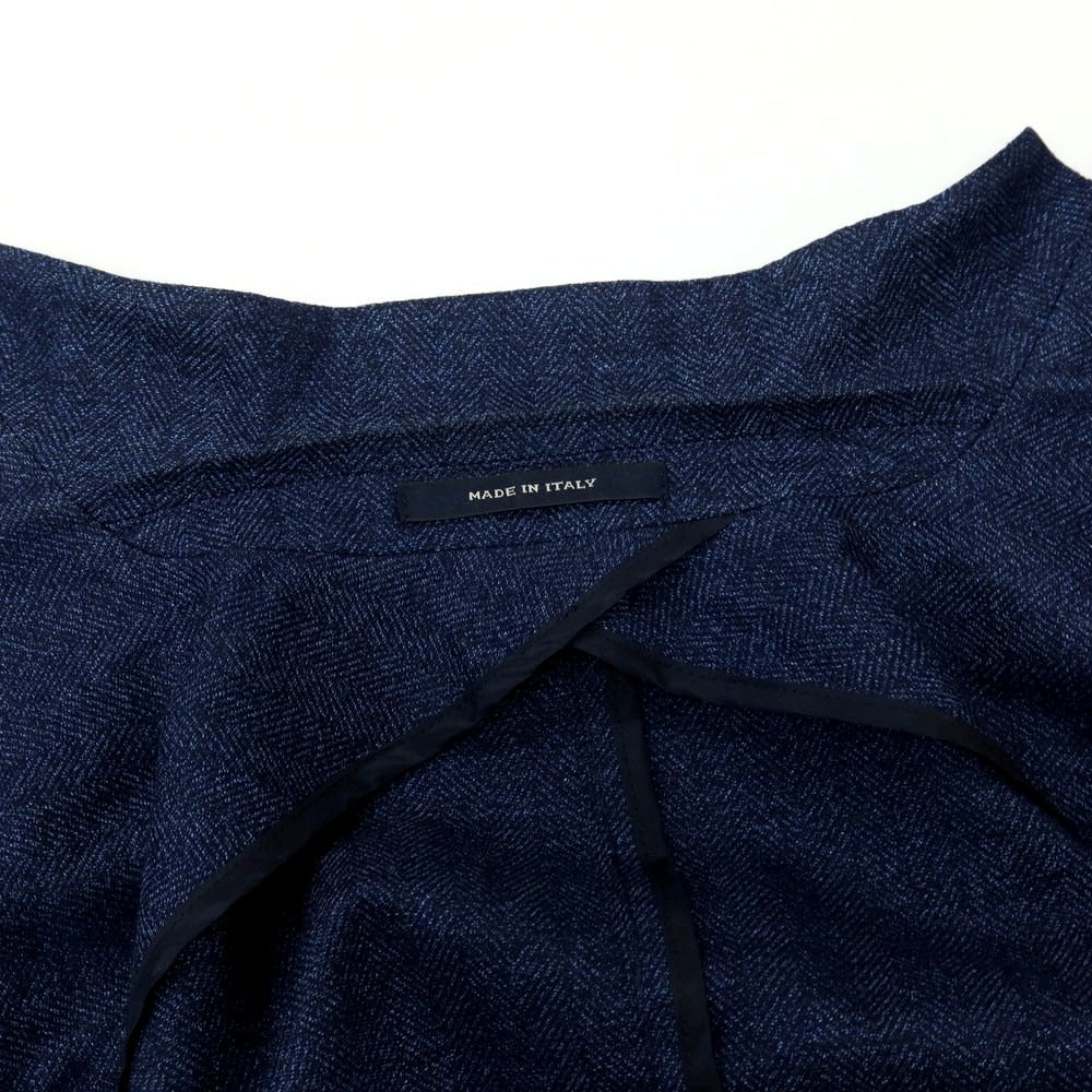 【中古】タリアトーレ TAGLIATORE ウールコットン テーラードジャケット ネイビー【サイズ46】【 状態ランクC 】【 メンズ 】