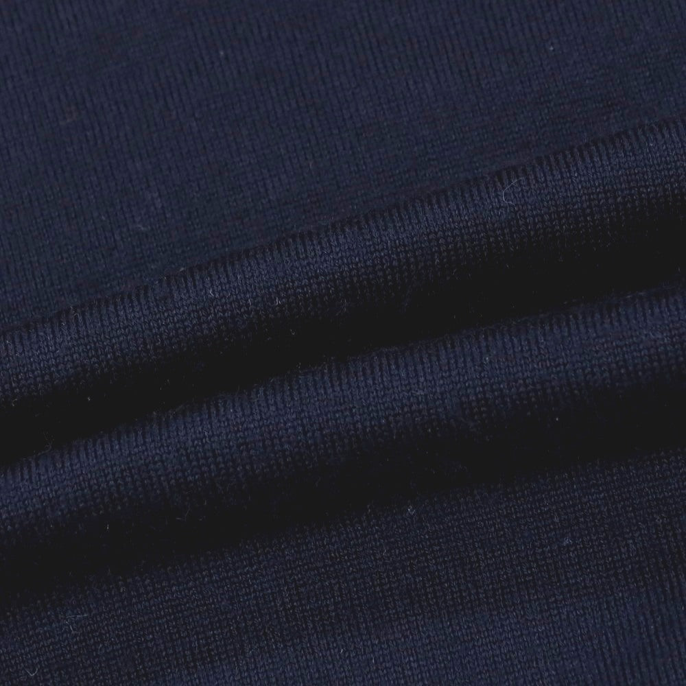 【中古】トゥモローランド TOMORROWLAND ハイゲージ ウール クルーネック プルオーバーニット ネイビー【サイズM】【 状態ランクB 】【 メンズ 】