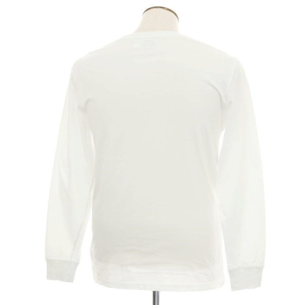 【中古】ポロ ラルフローレン Polo Ralph Lauren コットン クルーネック 長袖Ｔシャツ ホワイト【サイズXL】【 状態ランクB 】【 メンズ 】