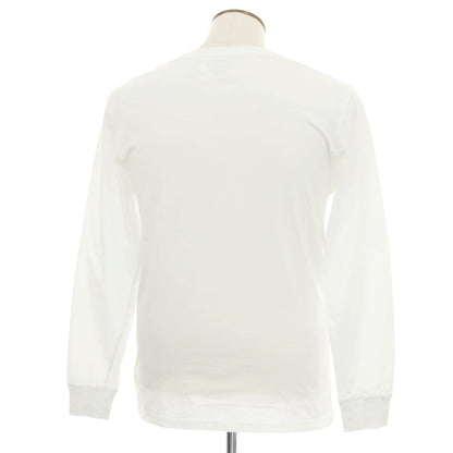 【中古】ポロ ラルフローレン Polo Ralph Lauren コットン クルーネック 長袖Ｔシャツ ホワイト【サイズXL】【 状態ランクB 】【 メンズ 】