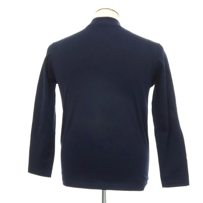 【中古】ビューティアンドユースユナイテッドアローズ BEAUTY&amp;YOUTH UNITED ARROWS コットン モックネック 長袖Ｔシャツ ネイビー【サイズL】【 状態ランクB 】【 メンズ 】