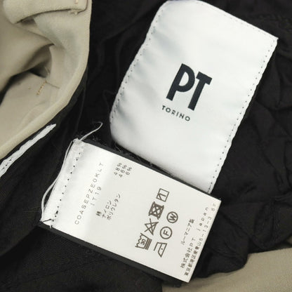 【中古】ピーティートリノ PT TORINO EPSILON ストレッチ コットンナイロン カジュアルスラックスパンツ ベージュ【サイズ46】【 状態ランクC 】【 メンズ 】