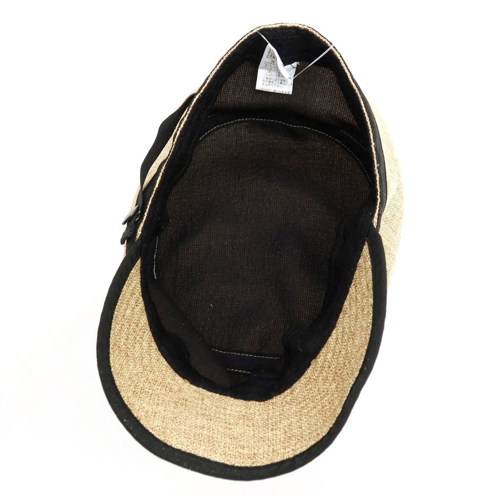【中古】ザノースフェイス THE NORTH FACE ポリエステル ハイクキャップ 帽子 ベージュxブラック【サイズL】【 状態ランクB 】【 メンズ 】