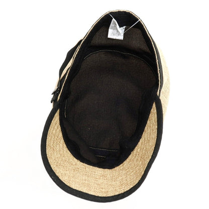 【中古】ザノースフェイス THE NORTH FACE ポリエステル ハイクキャップ 帽子 ベージュxブラック【サイズL】【 状態ランクB 】【 メンズ 】