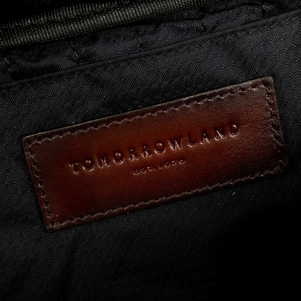【中古】トゥモローランド TOMORROWLAND ナイロン レザー ボディバッグ ブラックxブラウン【 状態ランクB 】【 メンズ 】