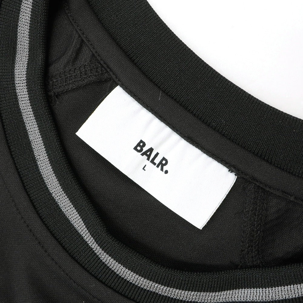 【新品】ボーラー BALR ポリエステル クルーネック 半袖 トレーニングTシャツ ブラック【サイズL】【 状態ランクN 】【 メンズ 】