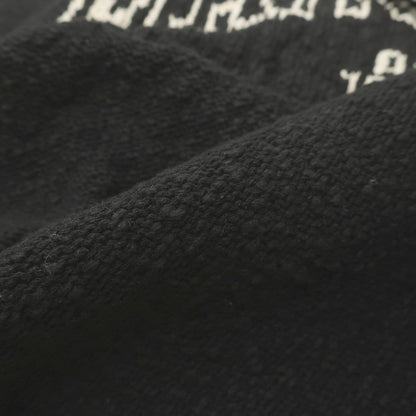 【新品】エムエムシックス MM6 コットンリネン クルーネック プルオーバーニット ブラックxベージュ【サイズXL】【 状態ランクN 】【 メンズ 】