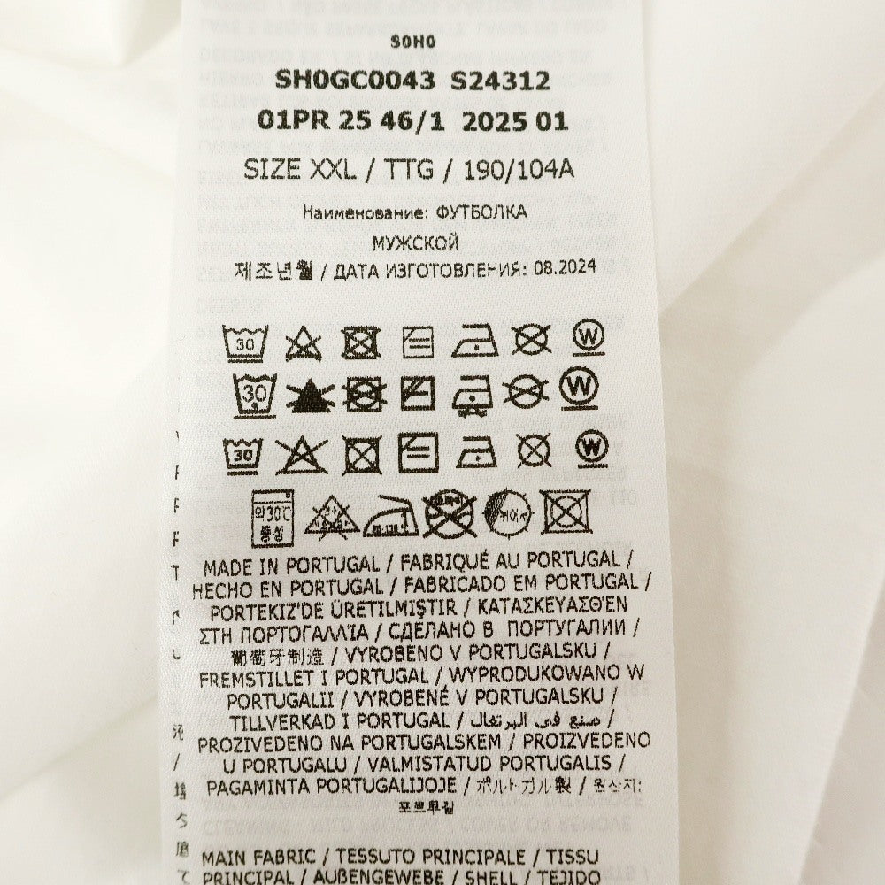 【新品アウトレット】エムエムシックス MM6 コットン クルーネック 半袖Ｔシャツ ホワイト【サイズXXL】【 状態ランクN- 】【 メンズ 】