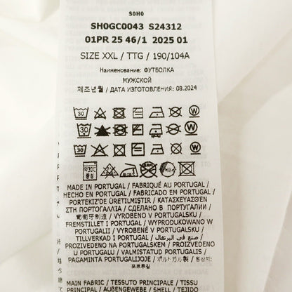 【新品アウトレット】エムエムシックス MM6 コットン クルーネック 半袖Ｔシャツ ホワイト【サイズXXL】【 状態ランクN- 】【 メンズ 】