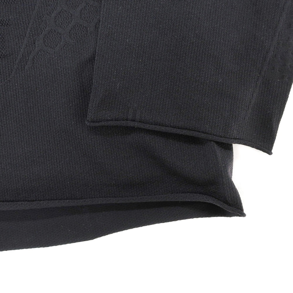 【新品】エムエムシックス MM6 × SALOMON ナイロン クルーネック 長袖Ｔシャツ ブラック【サイズS】【 状態ランクN 】【 ユニセックス 】