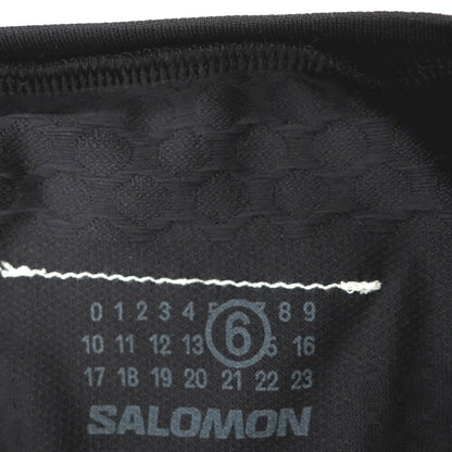 【新品】エムエムシックス MM6 × SALOMON ナイロン クルーネック 長袖Ｔシャツ ブラック【 M 】【 状態ランクN 】【 ユニセックス 】[APD]