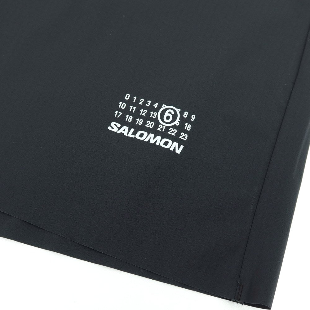 【新品】エムエムシックス MM6 × SALOMON ストレッチ ナイロン ショートパンツ ブラック【サイズS】【 状態ランクN 】【 ユニセックス 】