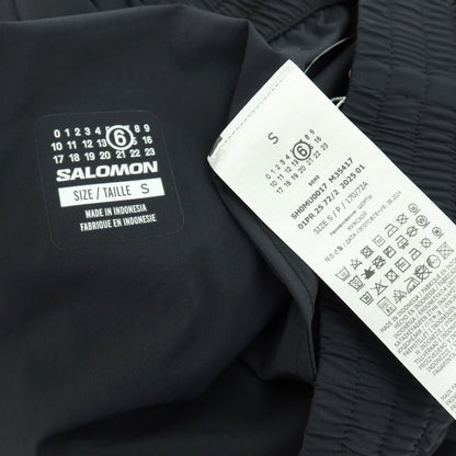 【新品】エムエムシックス MM6 × SALOMON ストレッチ ナイロン ショートパンツ ブラック【サイズS】【 状態ランクN 】【 ユニセックス 】