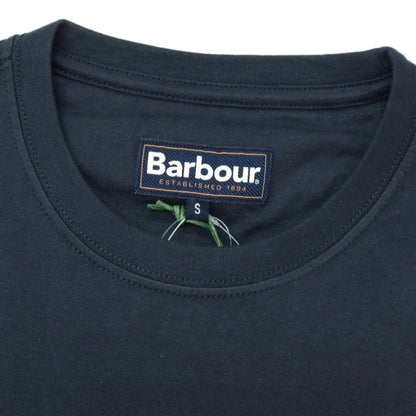 【新品】バブアー Barbour コットン クルーネック ポケット 半袖Ｔシャツ ネイビー【サイズS】【 状態ランクN 】【 メンズ 】