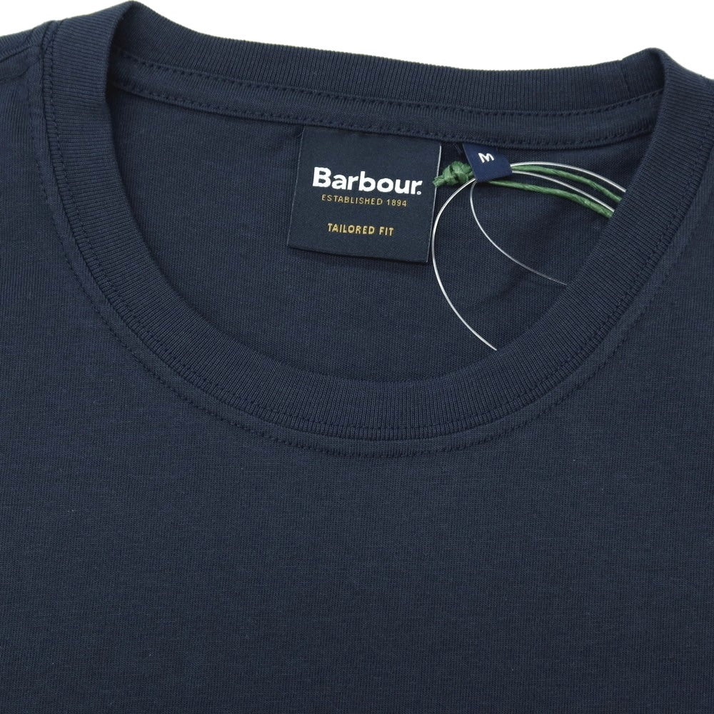 【新品】バブアー Barbour コットン クルーネック ポケット 半袖Ｔシャツ ネイビー【サイズM】【 状態ランクN 】【 メンズ 】