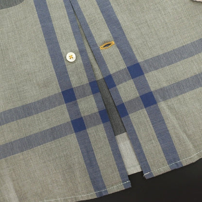 【新品】バブアー Barbour チェック コットン ボタンダウン カジュアルシャツ オリーブグレーxネイビー【サイズM（UK）】【 状態ランクN 】【 メンズ 】