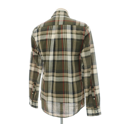 【新品】バブアー Barbour チェック コットン ボタンダウン カジュアルシャツ オリーブグリーンxベージュ【サイズS（UK）】【 状態ランクN 】【 メンズ 】