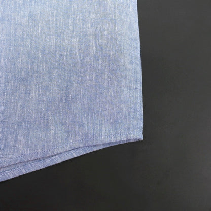 【新品】バブアー Barbour リネンコットン ボタンダウン 半袖シャツ ブルー【サイズL（UK）】【 状態ランクN 】【 メンズ 】