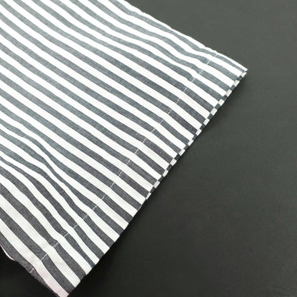 【新品】バブアー Barbour コットン ストライプ ボタンダウン 半袖シャツ グレーxホワイト【サイズM（UK）】【 状態ランクN 】【 メンズ 】