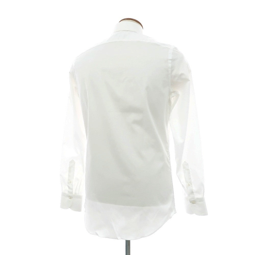【新品アウトレット】フィナモレ Finamore コットン ワイドカラー ドレスシャツ ホワイト【サイズ39】【 状態ランクN- 】【 メンズ 】