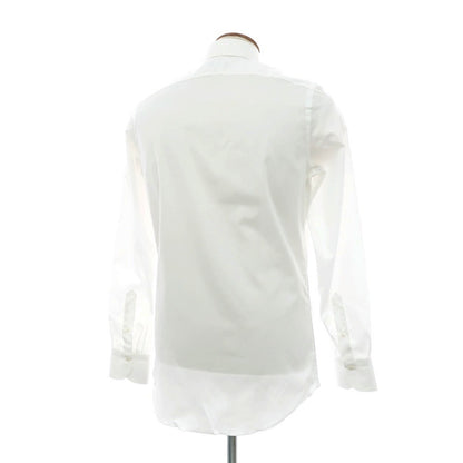 【新品アウトレット】フィナモレ Finamore コットン ワイドカラー ドレスシャツ ホワイト【サイズ39】【 状態ランクN- 】【 メンズ 】