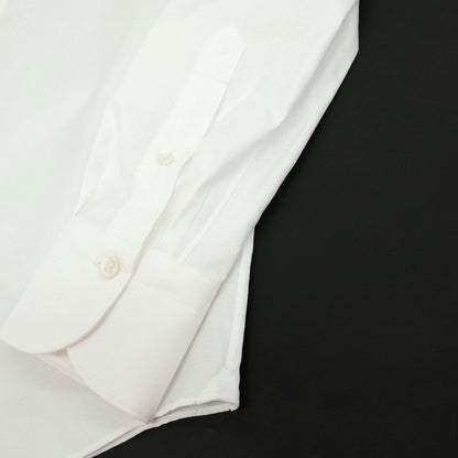 【新品アウトレット】フィナモレ Finamore コットン ワイドカラー ドレスシャツ ホワイト【サイズ39】【 状態ランクN- 】【 メンズ 】