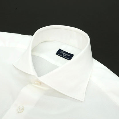 【新品】フィナモレ Finamore コットン ワイドカラー ドレスシャツ ホワイト【サイズ40】【 状態ランクN 】【 メンズ 】