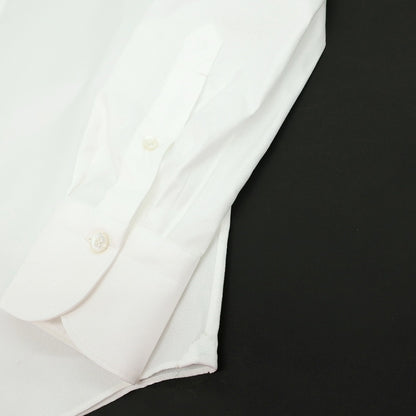 【新品アウトレット】フィナモレ Finamore コットン ワイドカラー ドレスシャツ ホワイト【サイズ40】【 状態ランクN- 】【 メンズ 】