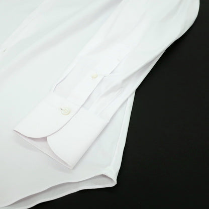 【新品アウトレット】フィナモレ Finamore ストレッチ コットンナイロン ワイドカラー ドレスシャツ ホワイト【サイズ40】【 状態ランクN- 】【 メンズ 】