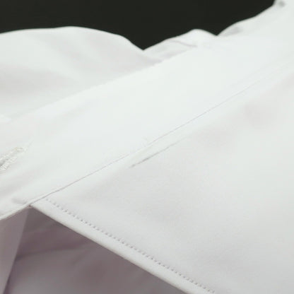 【新品アウトレット】フィナモレ Finamore ストレッチ コットンナイロン ワイドカラー ドレスシャツ ホワイト【サイズ40】【 状態ランクN- 】【 メンズ 】