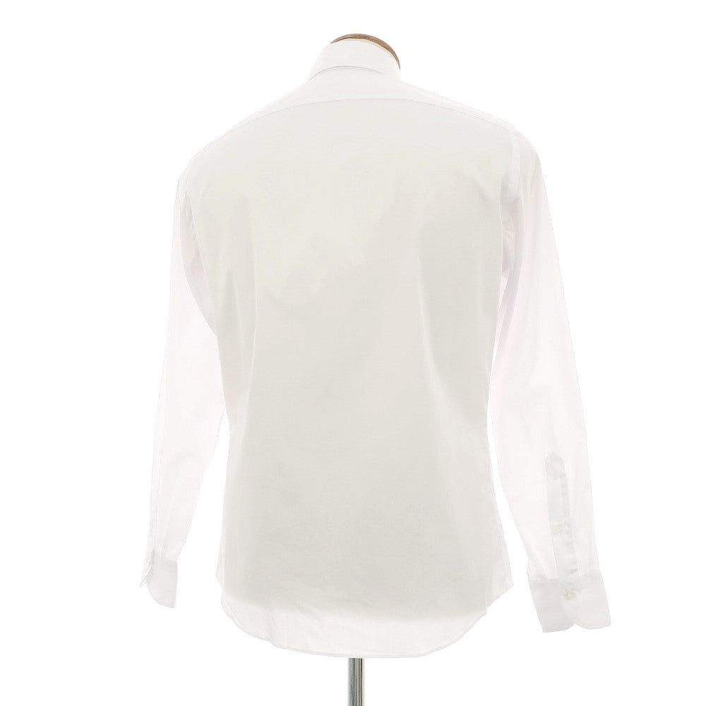 【中古】ジャンネット giannetto ストレッチ コットンポリエステル ホリゾンタルカラー ドレスシャツ ホワイト【サイズ39】【 状態ランクA 】【 メンズ 】