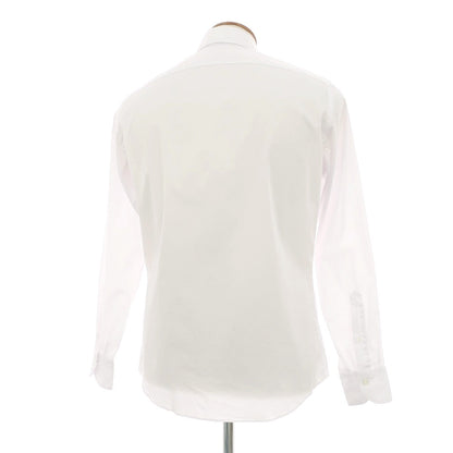 【中古】ジャンネット giannetto ストレッチ コットンポリエステル ホリゾンタルカラー ドレスシャツ ホワイト【サイズ39】【 状態ランクA 】【 メンズ 】