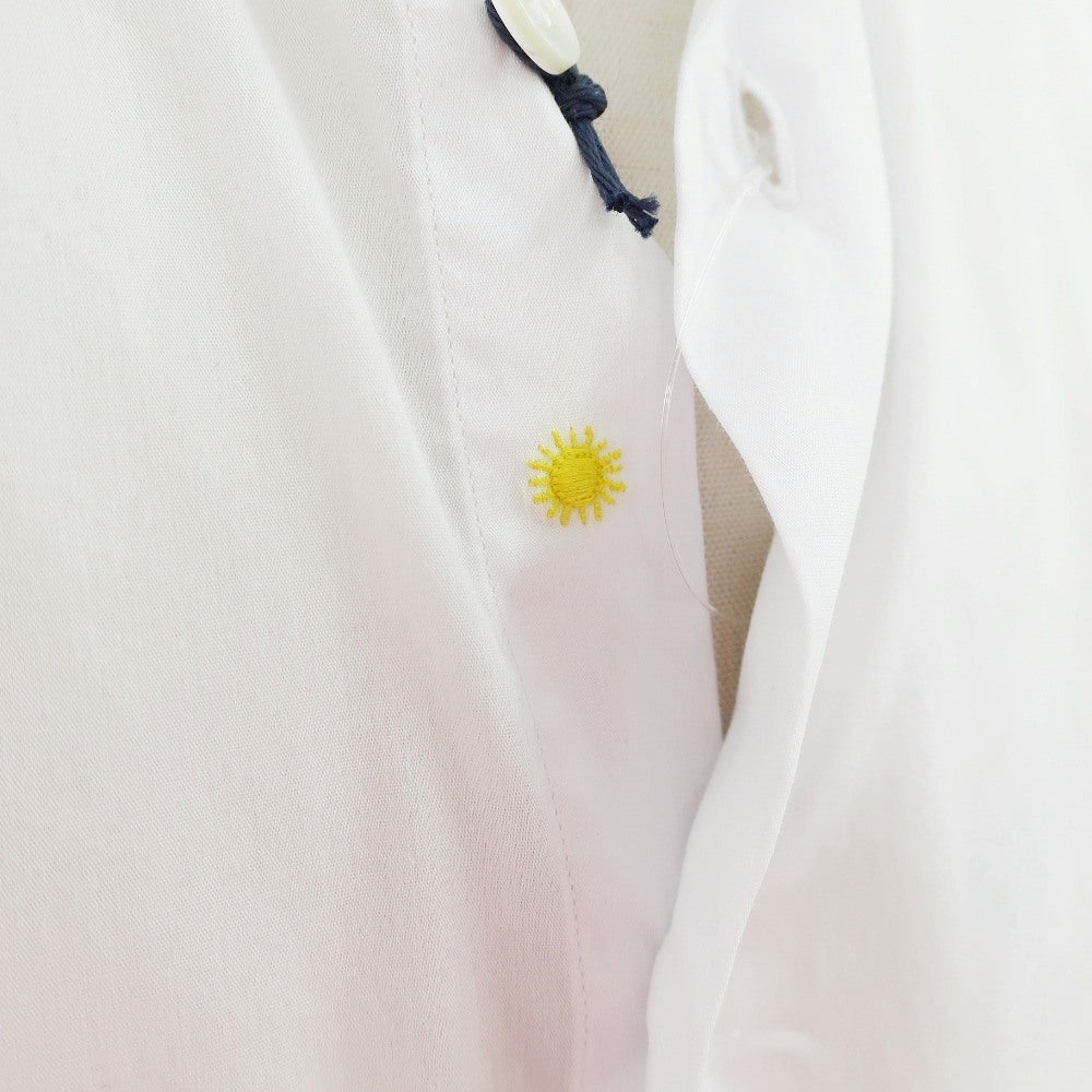 【中古】ジャンネット giannetto ストレッチ コットンポリエステル ホリゾンタルカラー ドレスシャツ ホワイト【サイズ39】【 状態ランクA 】【 メンズ 】