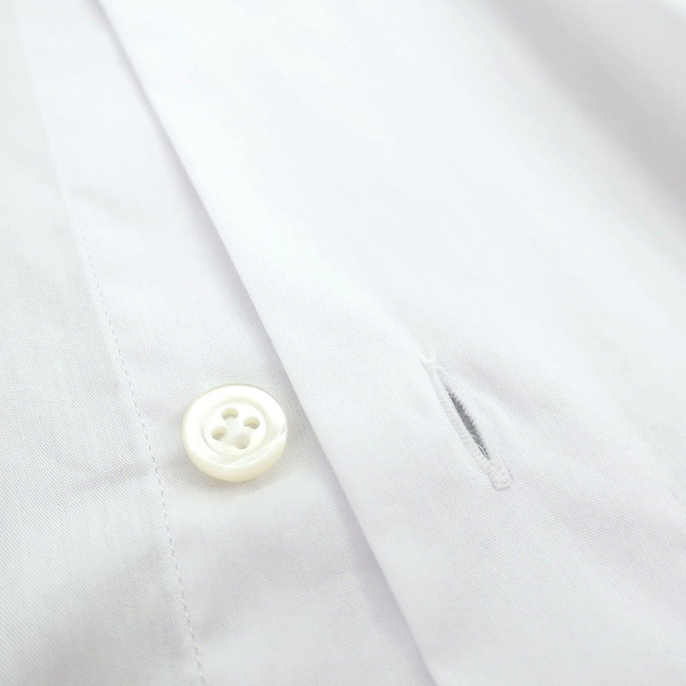 【中古】ジャンネット giannetto ストレッチ コットンポリエステル ホリゾンタルカラー ドレスシャツ ホワイト【サイズ39】【 状態ランクA 】【 メンズ 】