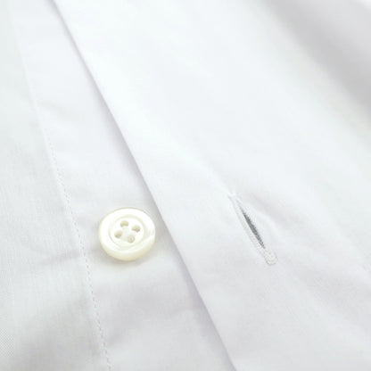 【中古】ジャンネット giannetto ストレッチ コットンポリエステル ホリゾンタルカラー ドレスシャツ ホワイト【サイズ39】【 状態ランクA 】【 メンズ 】