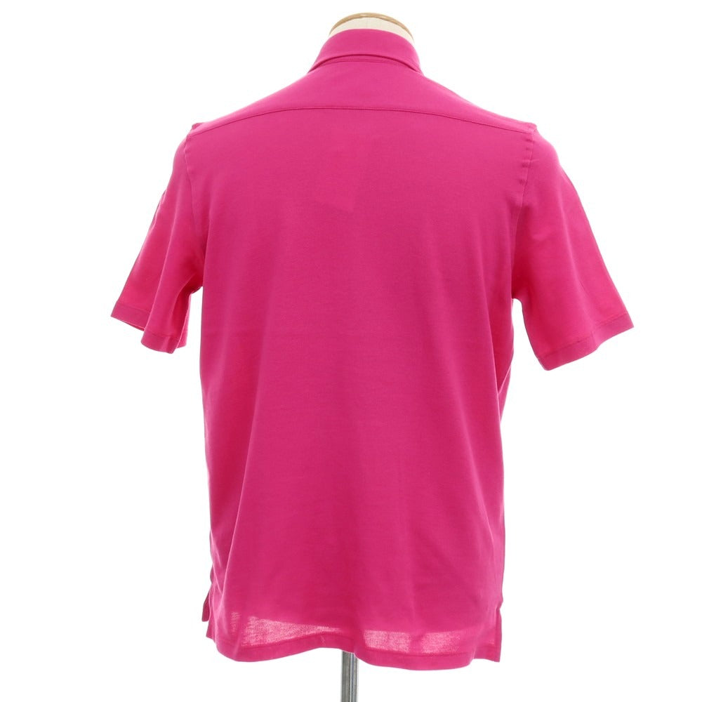 【新品】ジャンネット giannetto ストレッチ コットン 半袖ポロシャツ ピンク【サイズXS】【 状態ランクN 】【 メンズ 】