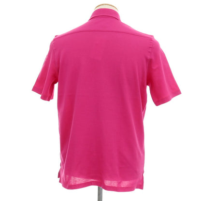 【新品】ジャンネット giannetto ストレッチ コットン 半袖ポロシャツ ピンク【サイズXS】【 状態ランクN 】【 メンズ 】