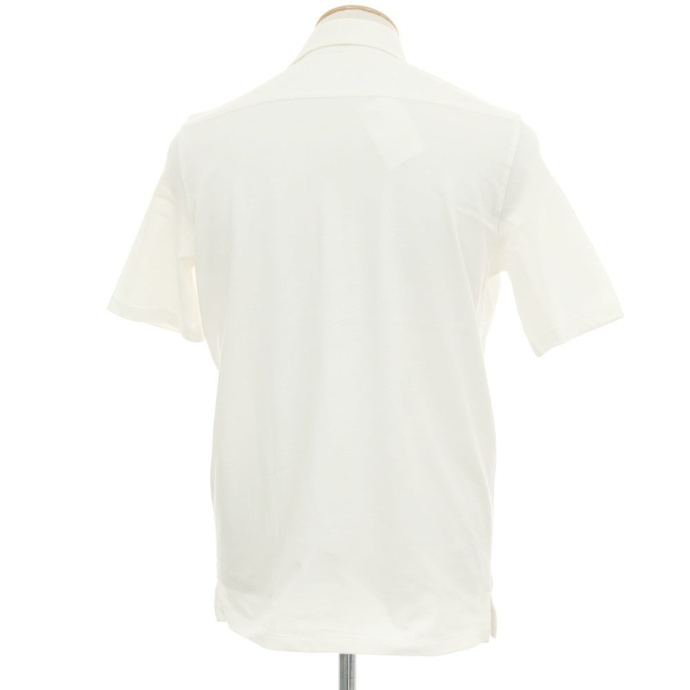 【新品】ジャンネット giannetto ストレッチ コットン 半袖ポロシャツ ホワイト【サイズXS】【 状態ランクN 】【 メンズ 】