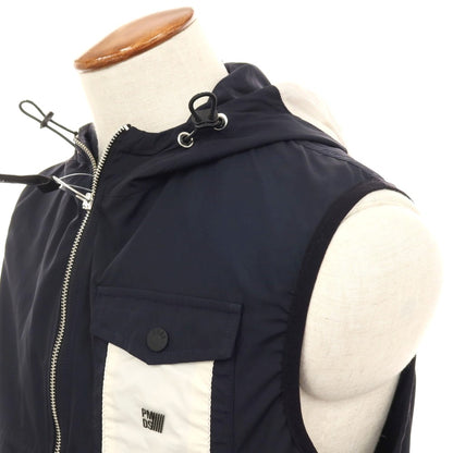 【新品アウトレット】ピーエムディーエス PMDS ポリエステル フーデッド ダブルジップベスト ネイビー【サイズM】【 状態ランクN- 】【 メンズ 】