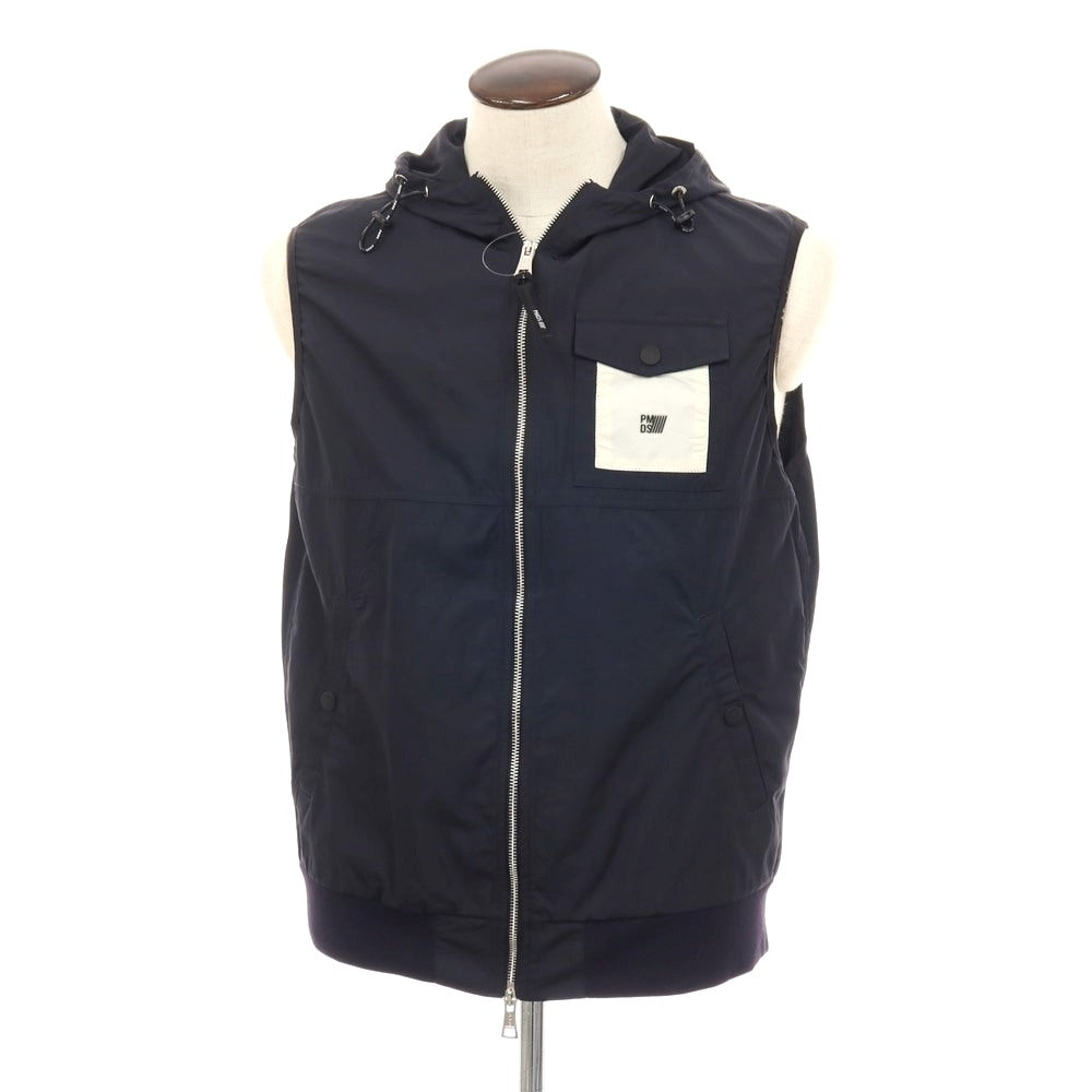 【新品アウトレット】ピーエムディーエス PMDS ポリエステル フーデッド ダブルジップベスト ネイビー【サイズL】【 状態ランクN- 】【 メンズ 】