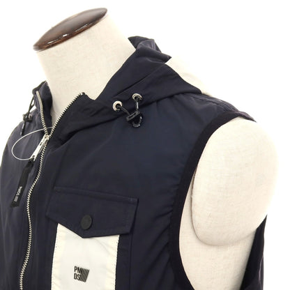 【新品アウトレット】ピーエムディーエス PMDS ポリエステル フーデッド ダブルジップベスト ネイビー【サイズXL】【 状態ランクN- 】【 メンズ 】