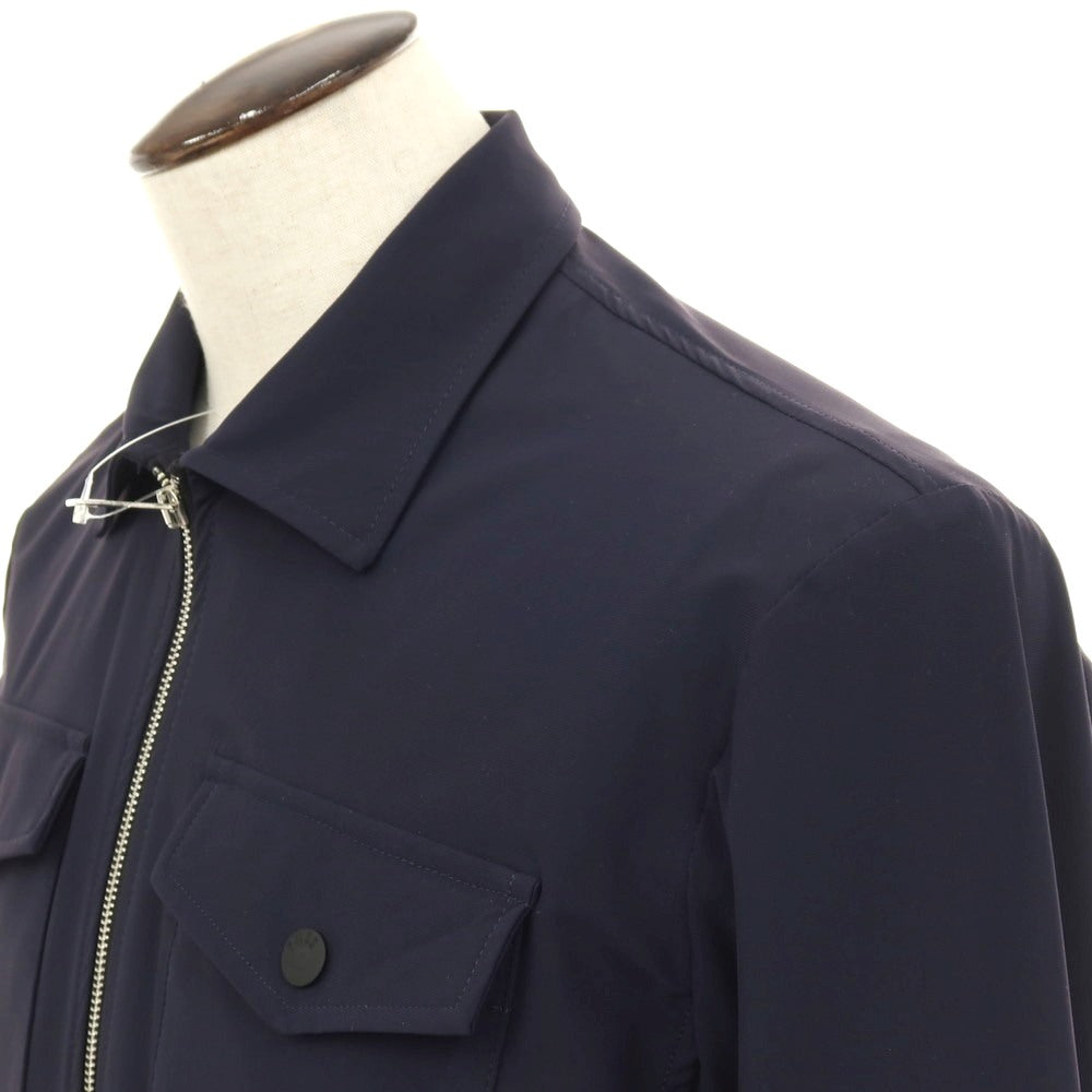 【新品アウトレット】ピーエムディーエス PMDS ハイパーストレッチ ナイロン ダブルジップブルゾン ネイビー【サイズL】【 状態ランクN- 】【 メンズ 】