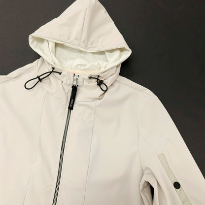 【新品】ピーエムディーエス PMDS XENIX PRINT ストレッチ ナイロン ダブルジップ フーデッド シェルジャケット サンドベージュ【サイズXXL】【 状態ランクN 】【 メンズ 】