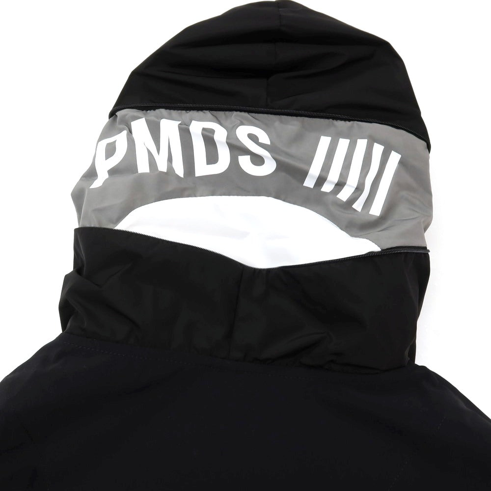 【新品アウトレット】ピーエムディーエス PMDS GHISLAIN ストレッチ ナイロン ダブルジップ フーデッド シェルジャケット ブラック【サイズXL】【 状態ランクN- 】【 メンズ 】