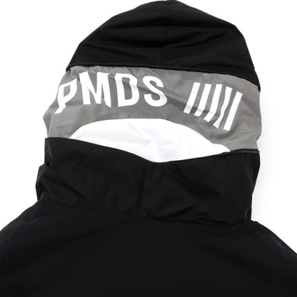 【新品アウトレット】ピーエムディーエス PMDS GHISLAIN ストレッチ ナイロン ダブルジップ フーデッド シェルジャケット ブラック【サイズXL】【 状態ランクN- 】【 メンズ 】