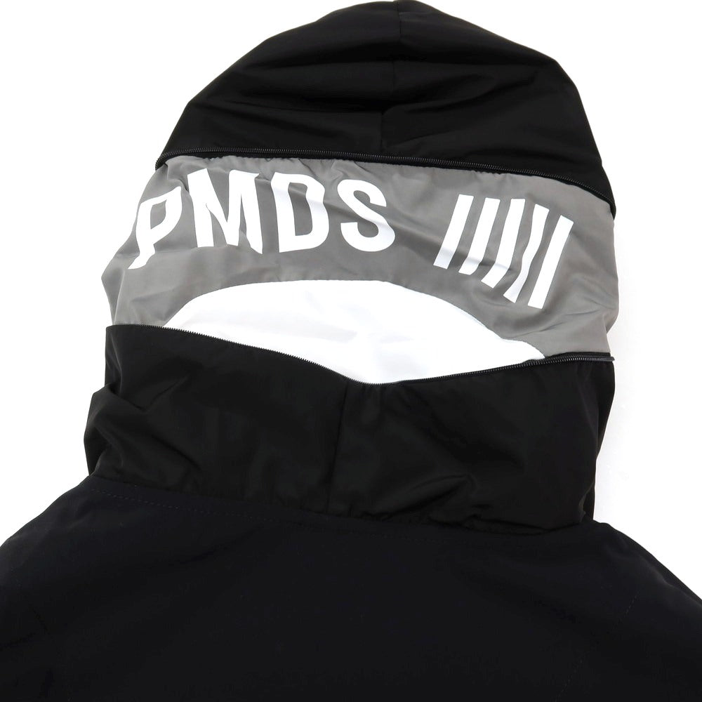 【新品アウトレット】ピーエムディーエス PMDS GHISLAIN ストレッチ ナイロン ダブルジップ フーデッド シェルジャケット ブラック【 XL 】【 状態ランクN- 】【 メンズ 】[APD]