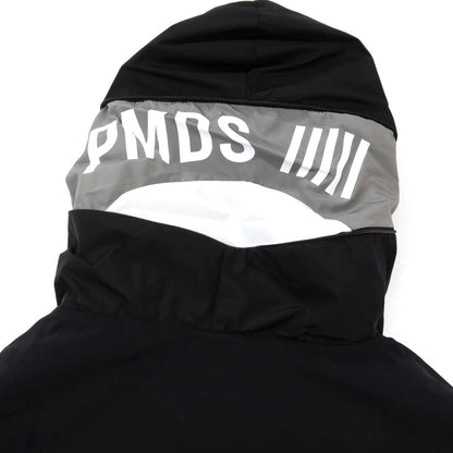 【新品アウトレット】ピーエムディーエス PMDS GHISLAIN ストレッチ ナイロン ダブルジップ フーデッド シェルジャケット ブラック【 XL 】【 状態ランクN- 】【 メンズ 】[APD]