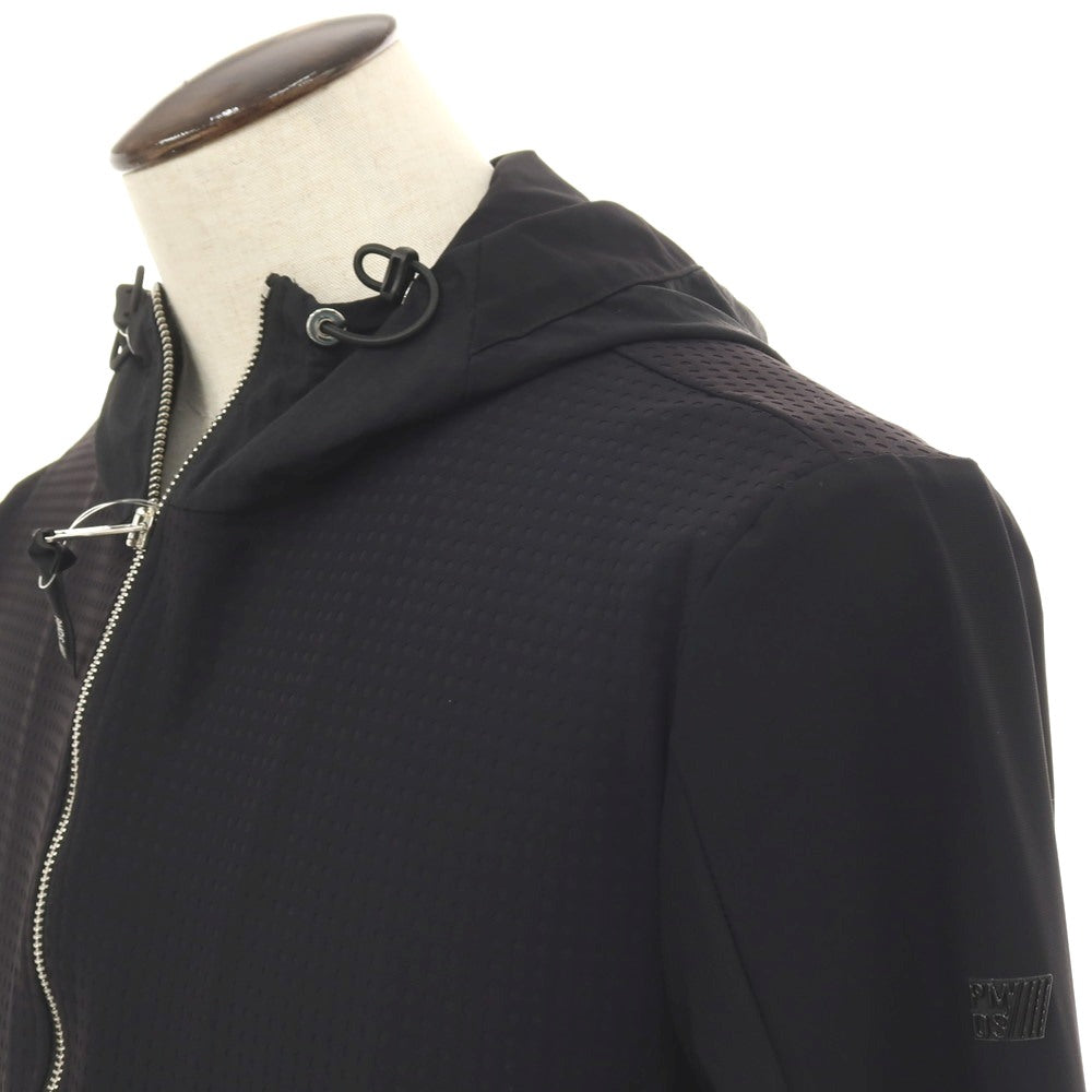 【新品】ピーエムディーエス PMDS ストレッチ ナイロン ダブルジップ フーデッド シェルジャケット ブラック【サイズXL】【 状態ランクN 】【 メンズ 】