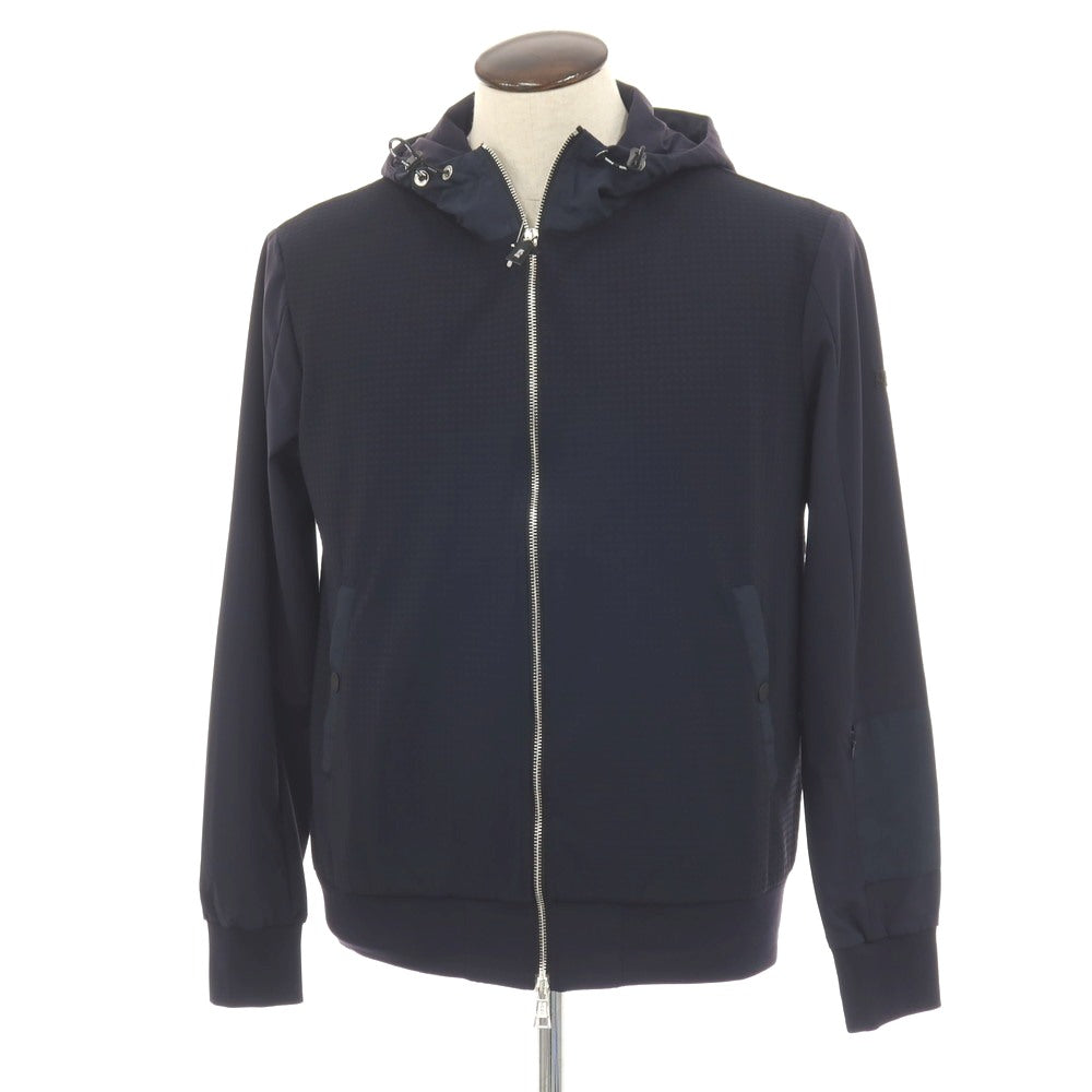 【新品】ピーエムディーエス PMDS ストレッチ ナイロン ダブルジップ フーデッド シェルジャケット ネイビー【サイズＬ】【 状態ランクN 】【 メンズ 】