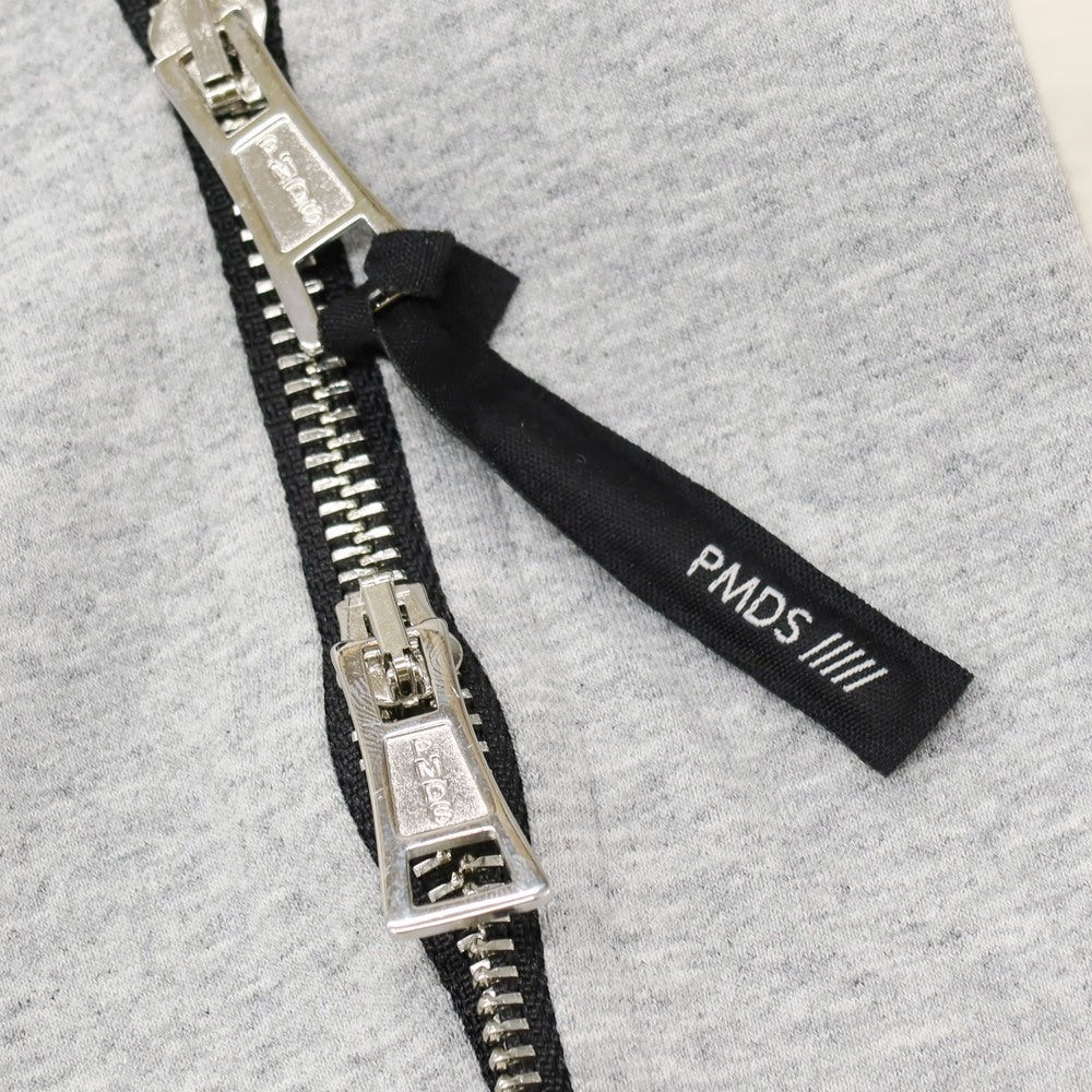 【新品】ピーエムディーエス PMDS コットンポリウレタン ダブルジップ パーカー グレーxホワイト【サイズXXL】【 状態ランクN 】【 メンズ 】